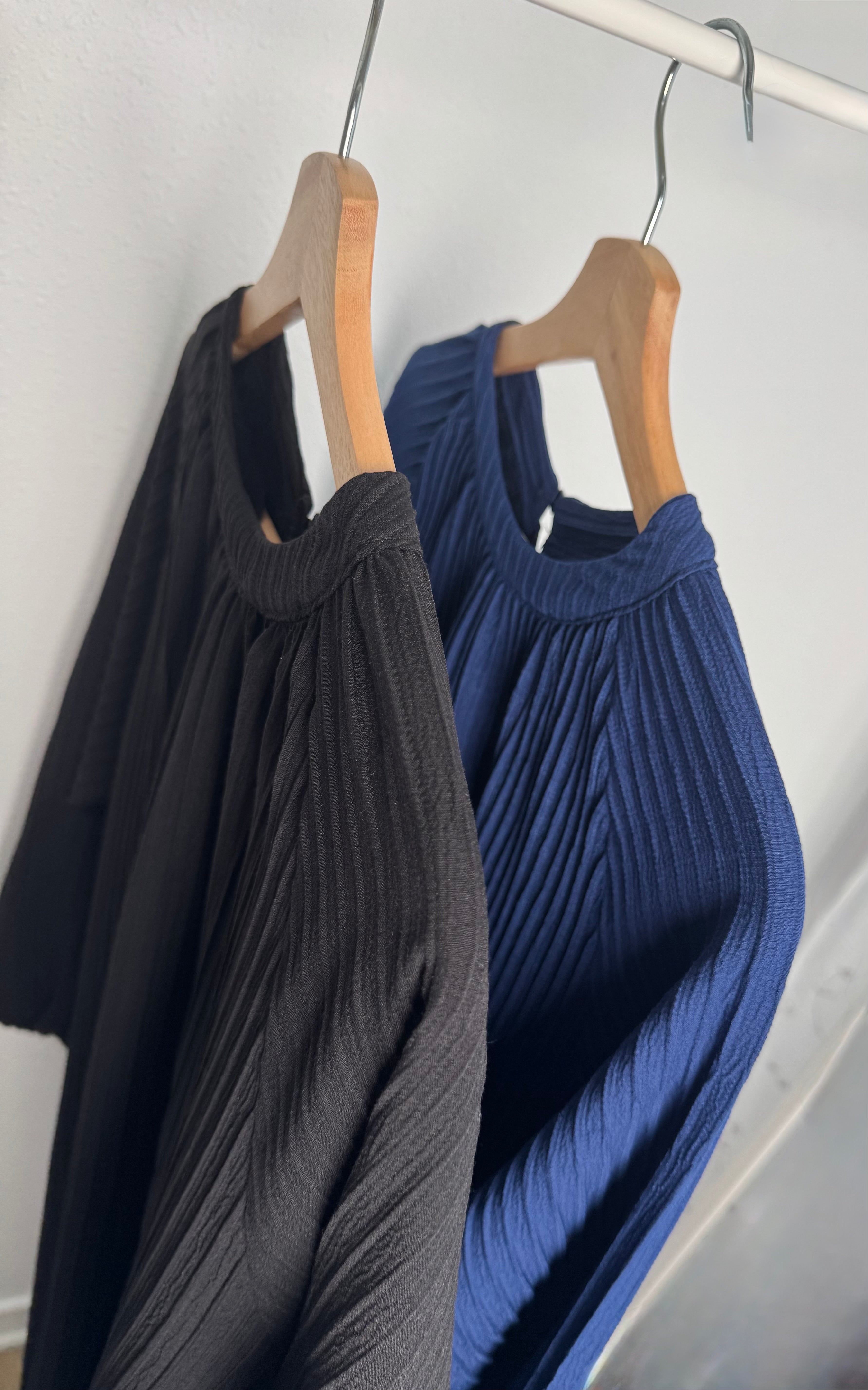 Waffle Dress - Black