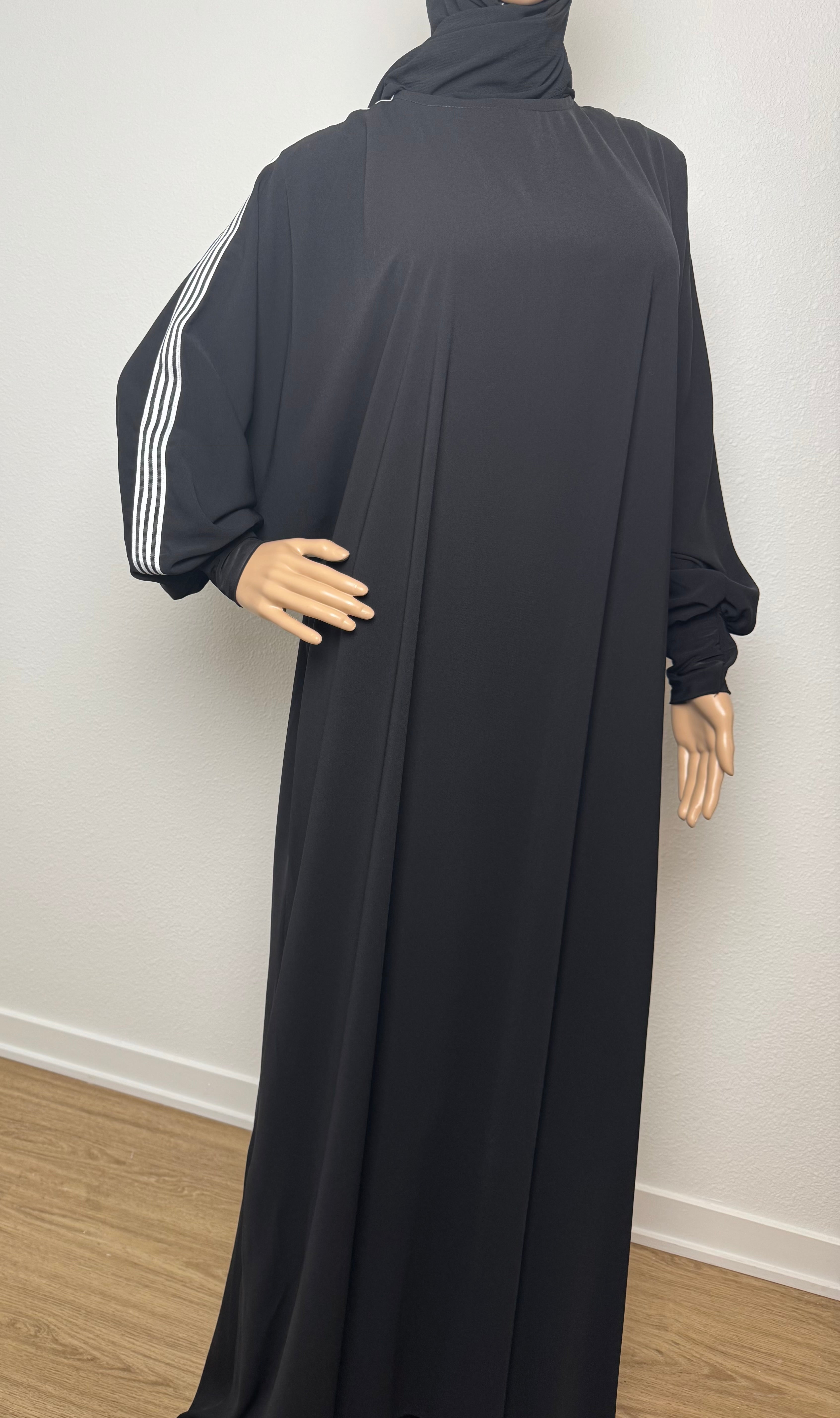 Striped Dress - Black