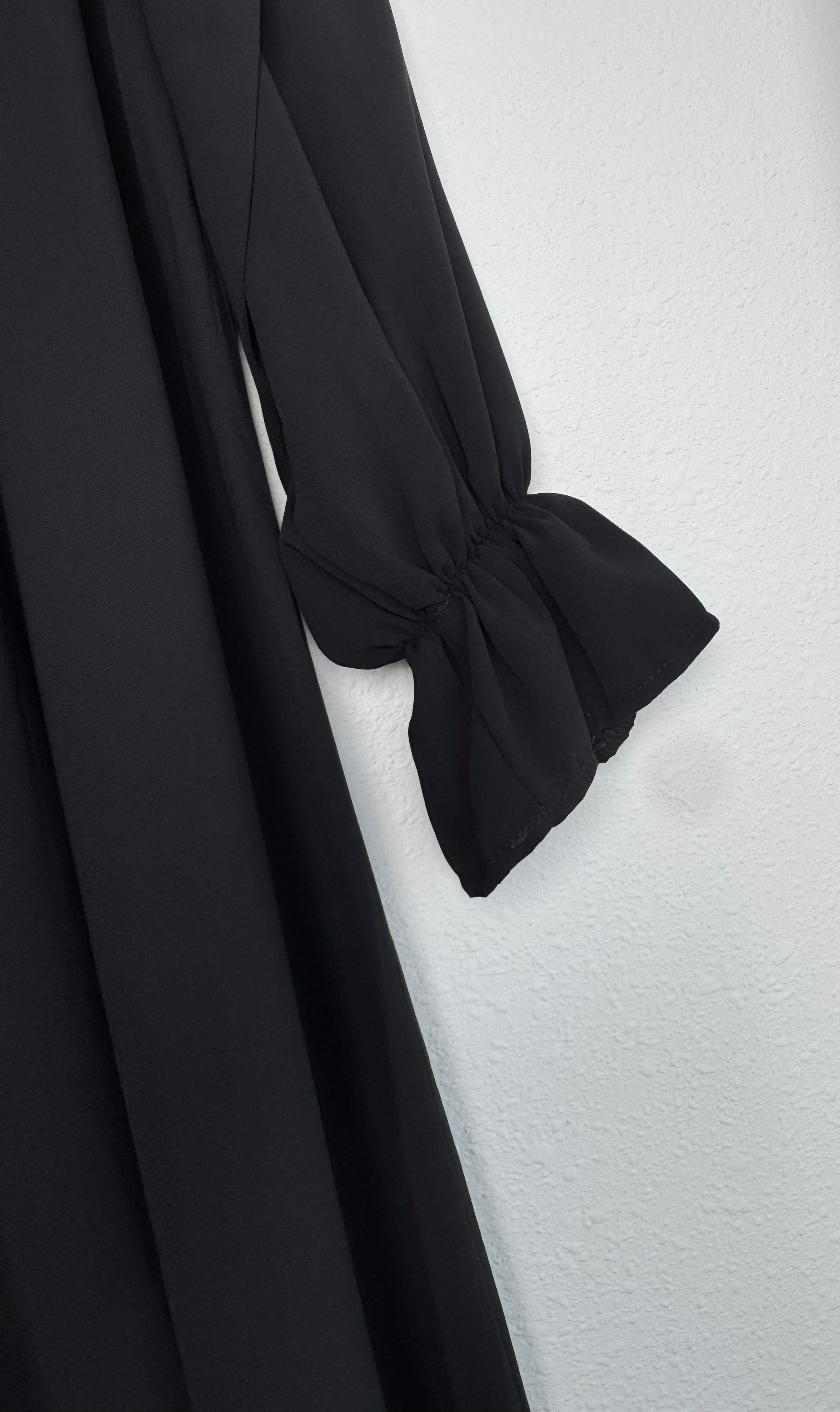 Black Empire Dress - Egyptian Silk